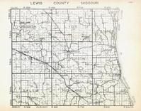 Lewis County, Reddish, Lyon, Canton, La Belle, Dickerson, Salem, Highland, Union, Maywood, Durham, Missouri State Atlas 1940c